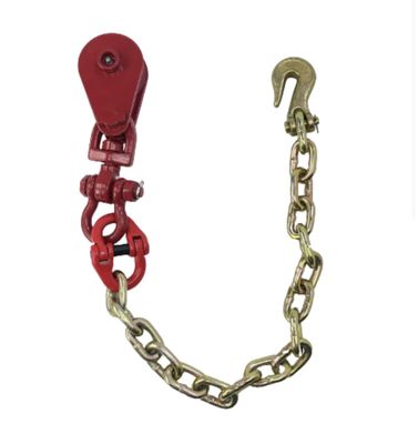 2 Ton Snatch Block w/ 5/16" Chain &amp; Grab Hook Assembly