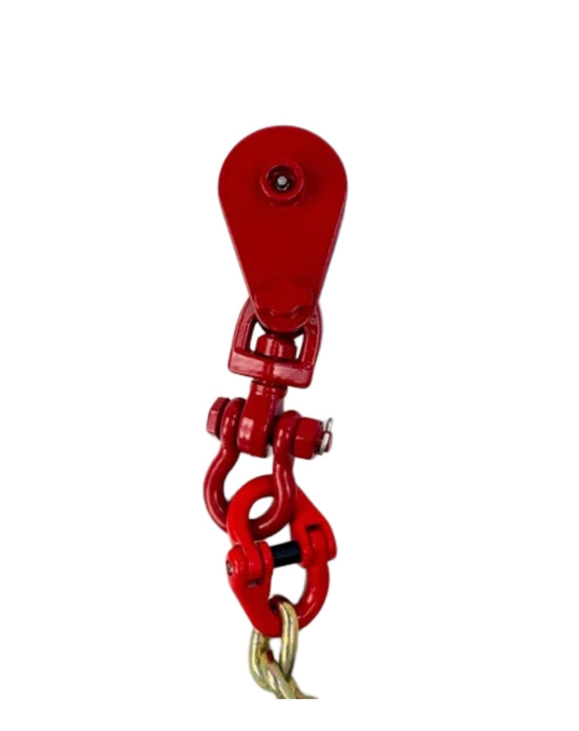 2 Ton Snatch Block w/ 5/16" Chain &amp; Grab Hook Assembly