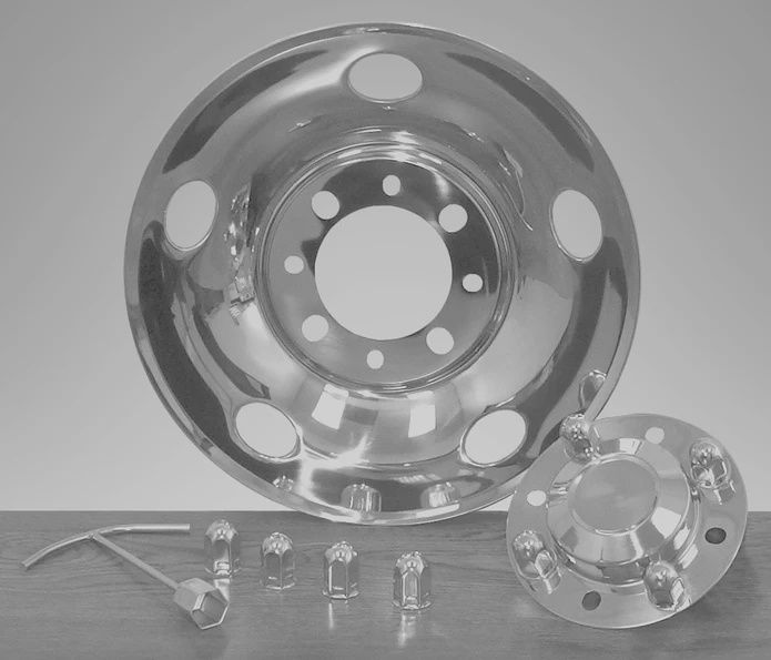 17" 8 LUG, 5HH SINGLE WHEEL COVER W/OVERLUG #51034L JamNuts