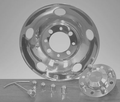 17" 8 LUG, 5HH SINGLE WHEEL COVER W/OVERLUG #51034L JamNuts