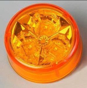 2" Round AMBER/AMBER