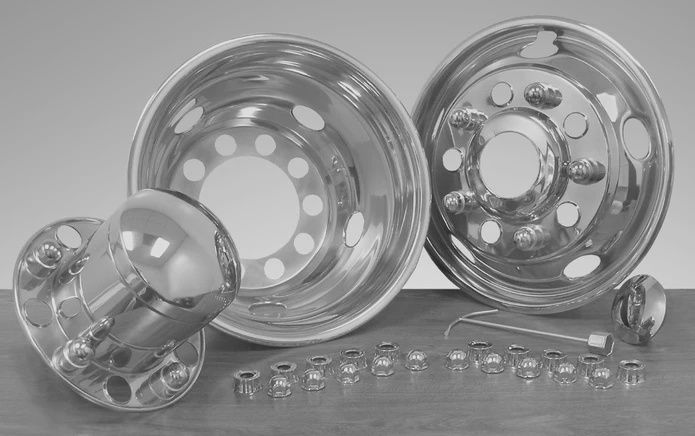 22.5 x 8.25 5HH, 10 LUG OVERLUG REAR LINER