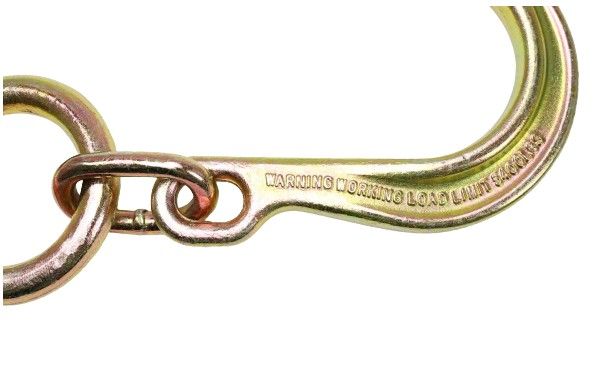 8" J Hook with Large O Ring - Grade 70