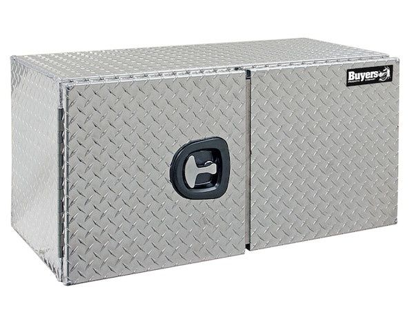 Diamond Tread Aluminum Underbody Truck Box with Barn Door