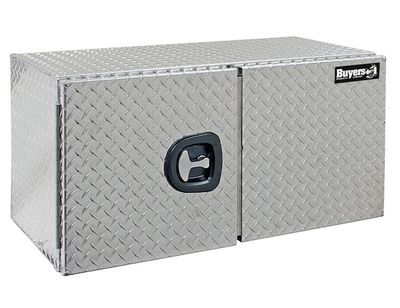 Diamond Tread Aluminum Underbody Truck Box with Barn Door