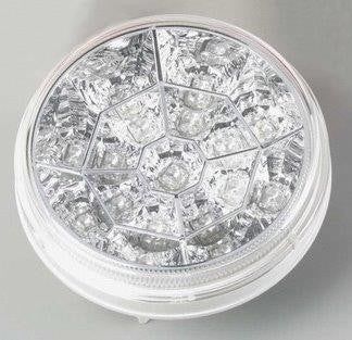 4" Round AMBER/CLEAR