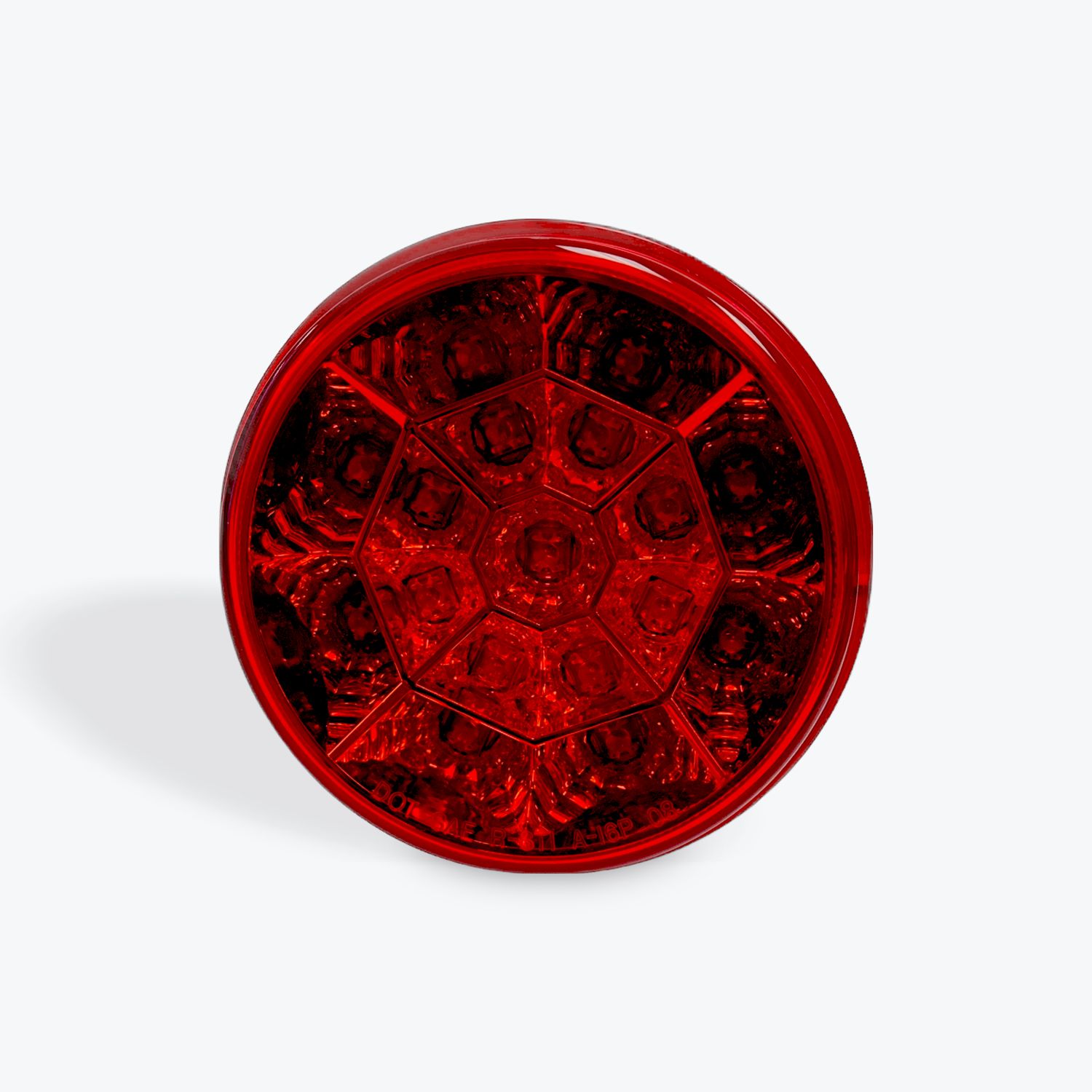 4" Round RED/RED