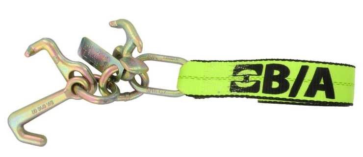 Hi-Viz Reflective 2" x 8' Mini J, R, &amp; T Hook Hi-Viz Strap