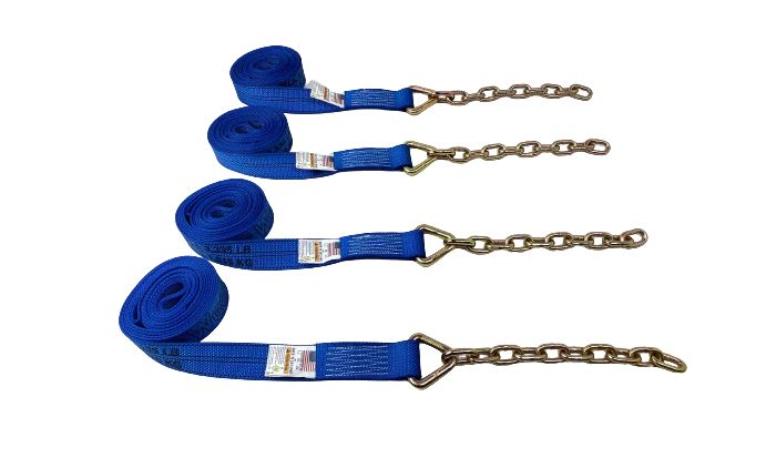 2" x 18' 8pt Kit w/ Chain Ends - Diamond Weave w/ Tow Bag