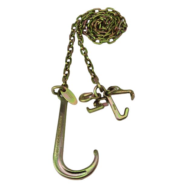 T&amp;A 5/16" - 15" J Hook Chain w/ RTJ Cluster (SINGLE CHAIN), Length: 8ft