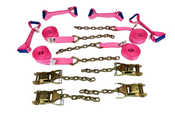 2" x 14' 8pt Kit w/ Chain Ends - Diamond Weave w/ Tow Bag