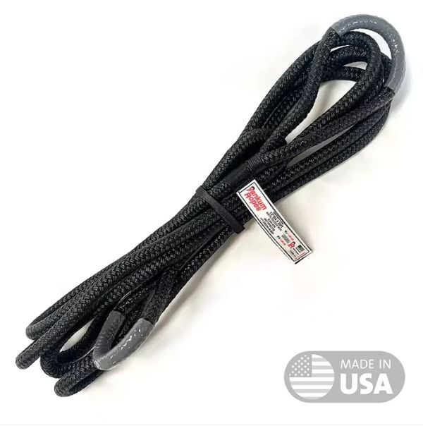 1/2" X 20' Kinetic Recovery Rope "Racer", Colors: Black/Gray