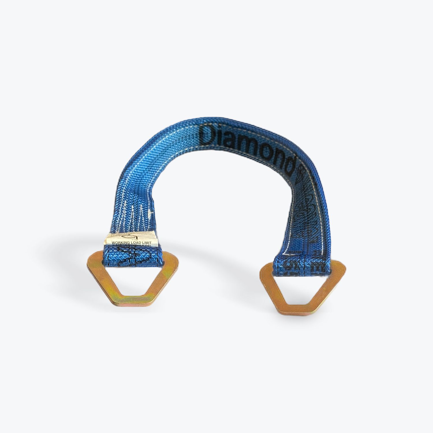 2" x 36" Axle Strap with A Plate Ring - Diamond Weave, Colors: BLACK