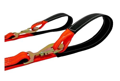 2" X 57" Axle V-Strap w/ 2" Flat Snap Hooks