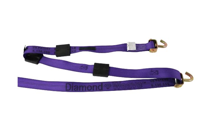 2" X 11' with Ratchet and Swivel J Hooks / Rubber Cleats