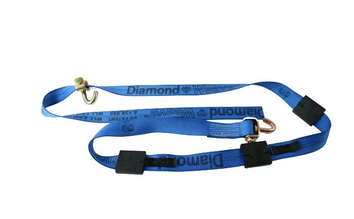 2" X 11' with Ratchet and Swivel J Hooks / Rubber Cleats