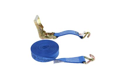 2" x 20' Ratchet Strap with Wire Hooks - DIAMOND WEAVE