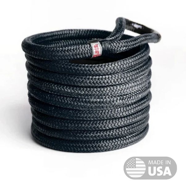 1" X 30' Kinetic Recovery Rope "Rattler", Colors: BLACK