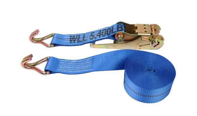 3" X 20' Ratchet Strap with Wire Hook