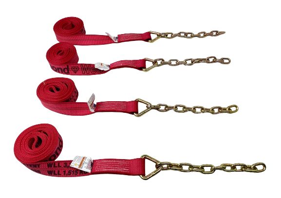 2" x 14' w/ Chain Tail - Diamond Weave (SINGLE STRAP)