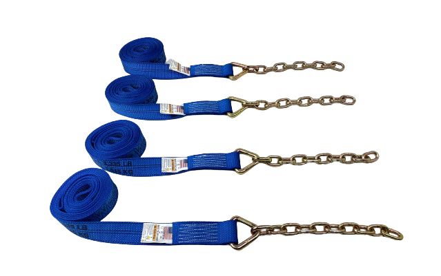 2" x 14' w/ Chain Tail - Diamond Weave (SINGLE STRAP)