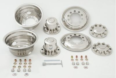 22.5" x 7.5"-8.25" Stainless Steel Bolt On Simulator Set