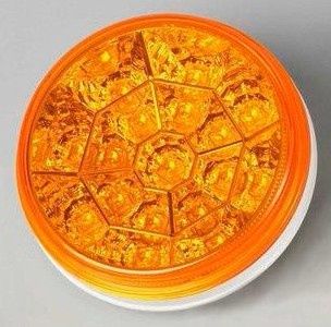 4" Round AMBER/AMBER