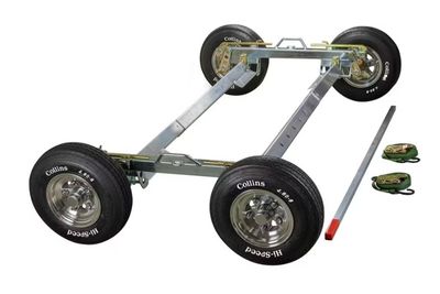 Collins Hi-Speed Dolly PRO Dolly Set Zinc Plated w/ Aluminum Axles and Aluminum Diamond Cut Wheels