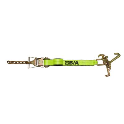 HiViz 2" x 8' Mini J, R, &amp; T Hook Ratchet Hi-Viz Strap