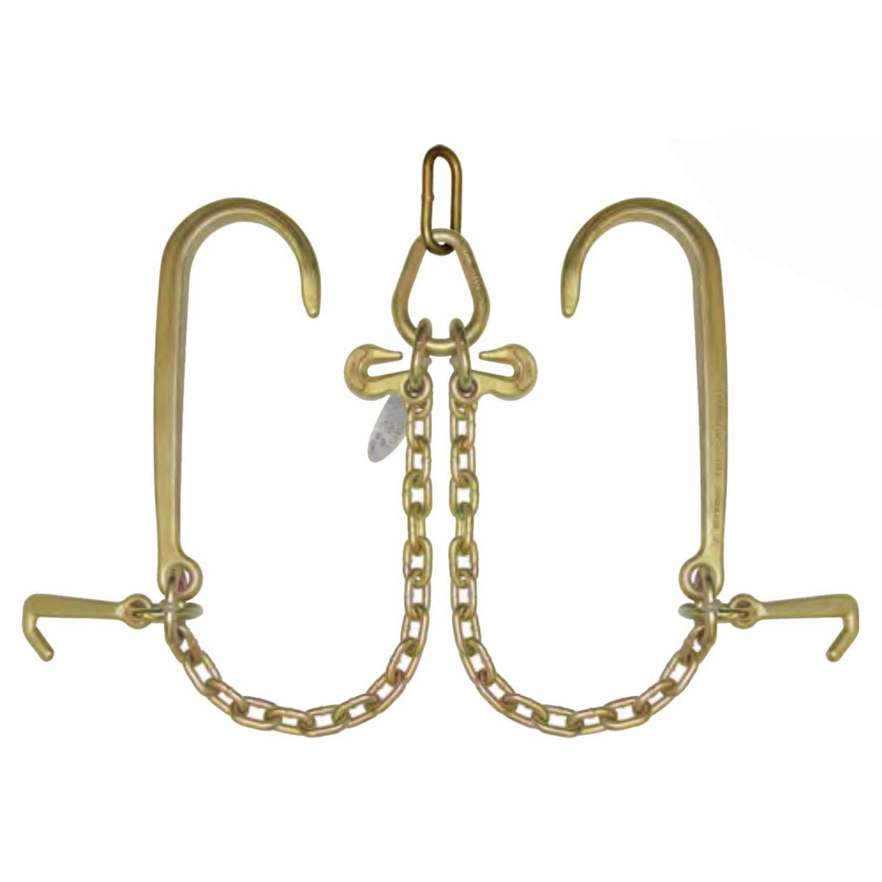 5/16" Low-Profile Grade 70 Mini J &amp; 15" J Hook V-Chain