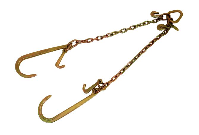 T&amp;A 24" V-Bridle Chain with Big 15" J and Mini J Hooks
