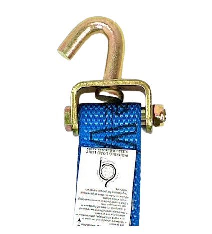 2" Ratchet Short End with Swivel J Hook