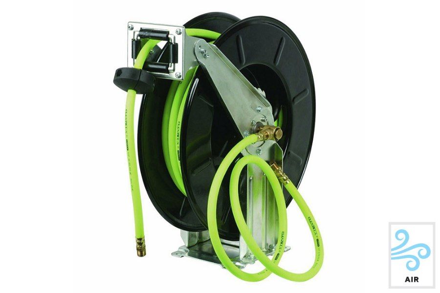 Flexzilla Pro Air Dual Axle Arm Hose Reel, DIMENSIONS: 1/2" x 50'