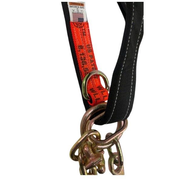 2" X 56" Multi Axle Bridle w/ 8" Sport J Tow Hook, Frame Hooks R, T and J, Twisted Snap Hook