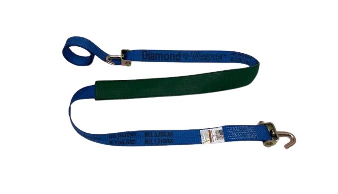 2" x 12' with Swivel J and Rubber Cleats (Strap only)