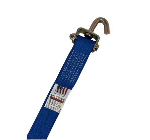 2" x 12' with Swivel J and Rubber Cleats (Strap only)