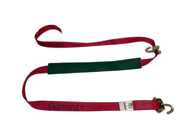 2" x 12' with Swivel J and Rubber Cleats (Strap only)