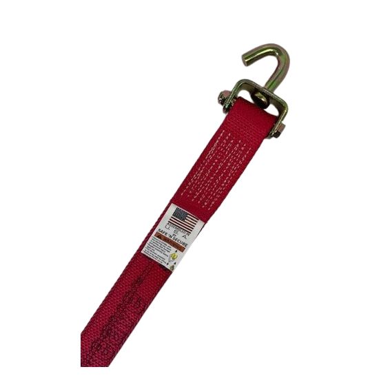 2" x 12' with Swivel J and Rubber Cleats (Strap only)