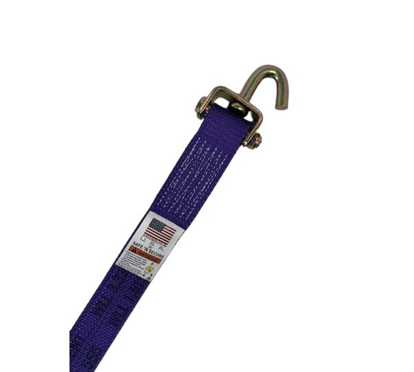 2" x 12' with Swivel J and Rubber Cleats (Strap only)