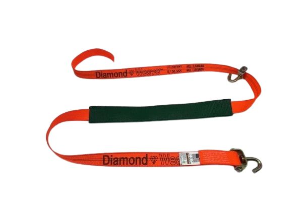 2" x 12' with Swivel J and Rubber Cleats (Strap only)