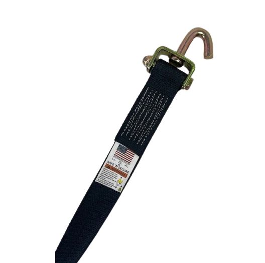 2" x 12' with Swivel J and Rubber Cleats (Strap only)