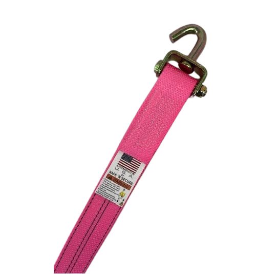 2" x 12' with Swivel J and Rubber Cleats (Strap only)