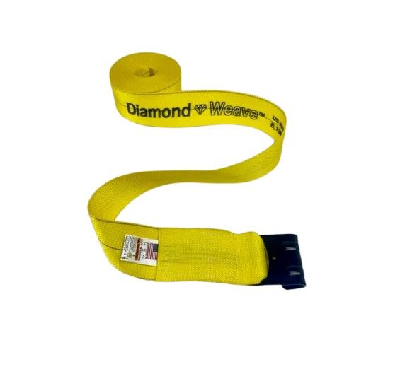 4" X 30' Flat Hook Strap - Diamond Weave