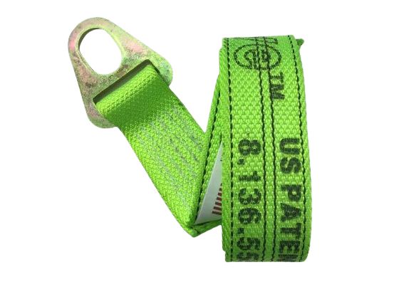 2" X 8' Chevron Wheel Lift Strap-Diamond Weave-BEST, Colors: BLACK