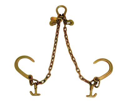 T&amp;A 24" V Chain with 8" J Hooks and T-J hooks
