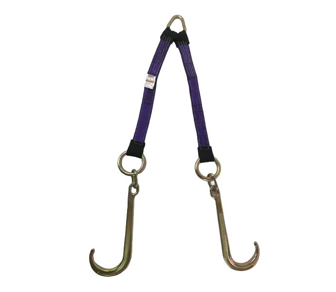 3" x 24" Bridle w/ 15" Forged J Hook, Colors: BLUE