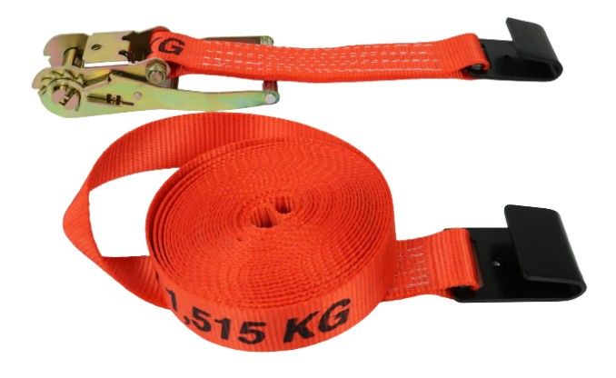 2” x 30’ Ratchet Assembly with Flat Hooks - Diamond Weave