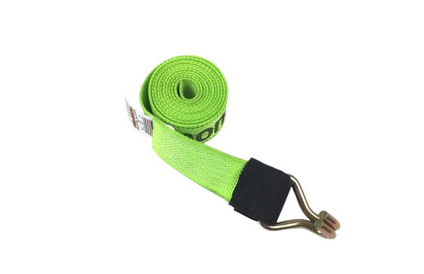 2" x 8' Wheel Lift Strap w/ 5k Double Finger Wire Hook
