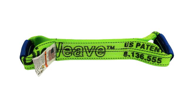 2" Dogbone - Diamond Weave - 14" ( SINGLE STRAP), Colors: BLACK