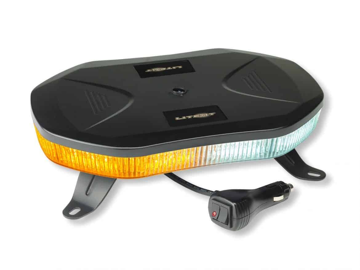 11″ AMBER/WHITE LED Rooftop Light Bar, Mount: Magnetic